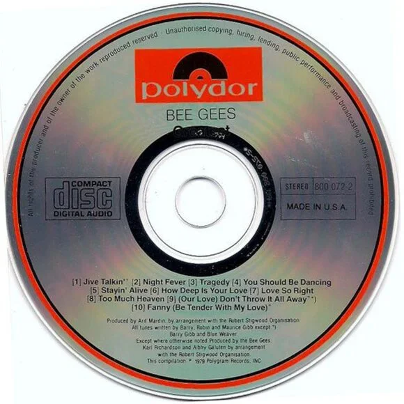 bee gees greatest 1987 2 cd set - barry robin maurice disco pop fanny tragedy - Picture 3 of 5